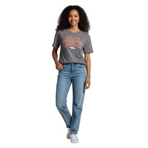 NFL DENVER BRONCOS Manning Woman’s Grey Short Sleeve T-Shirt size Small